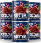 JohnDog Berry Adult Dziczyzna z malinami 6x800g