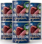 JohnDog Berry Junior Dzik z cielęciną 6x800g