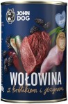 JohnDog Berry Junior wołowina z królikiem i jeżynami 400g