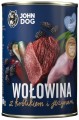 JohnDog Berry Junior wołowina/królik/jeżyny 6x400g