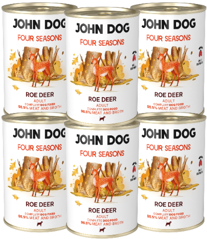 JohnDog Four Seasons Autumn Adult Sarna 6x400g