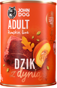 JohnDog Pumpkin Adult Dzik 400g
