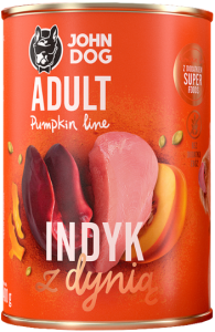 JohnDog Pumpkin Adult Indyk 400g
