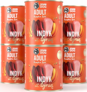 JohnDog Pumpkin Adult Indyk 6x800g