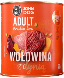 JohnDog Pumpkin Adult Wołowina 800g