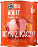 JohnDog Pumpkin Adult Indyk z Kaczką 800g
