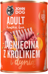 JohnDog Pumpkin Adult Jagnięcina z Królikiem 400g