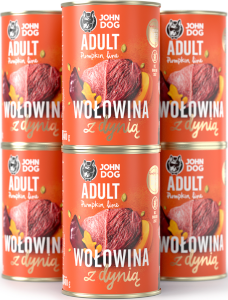 JohnDog Pumpkin Adult Wołowina 6x400g