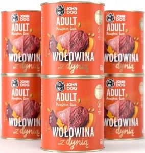 JohnDog Pumpkin Adult Wołowina 6x800g