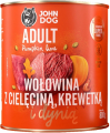 JohnDog Pumpkin Adult Wołowina z cielęciną 6x800g