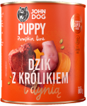 JohnDog Pumpkin Junior Dzik z królikiem 800g