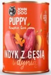 JohnDog Pumpkin Junior Indyk z Gęsią 400g