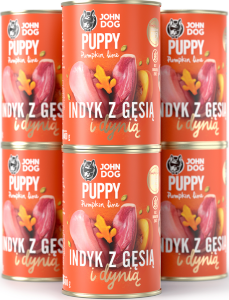 JohnDog Pumpkin Junior Indyk z Gęsią 6x400g