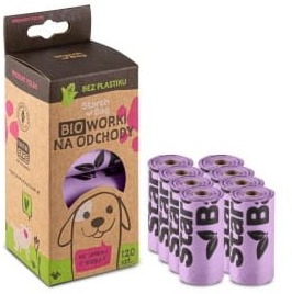 STARCHBAG Woreczki BIO 8x15szt liliowy