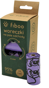 FIBOO Woreczki Eko 8x15szt Fioletowy