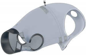 Trixie ubranko pooperacyjne S-M 40cm szare