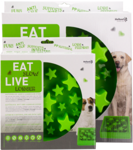 HAC Eat Slow Star miska spowalniająca jedzenie zielona S