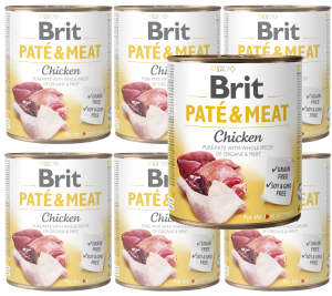 BRIT Pate & Meat Chicken Kurczak 6x800g