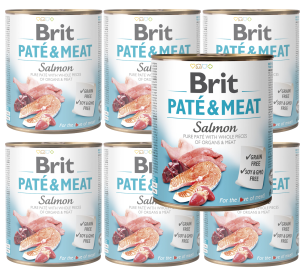 BRIT Pate & Meat Salmon 6x800g