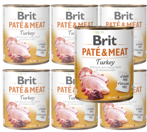 BRIT Pate & Meat Turkey Indyk 6x800g