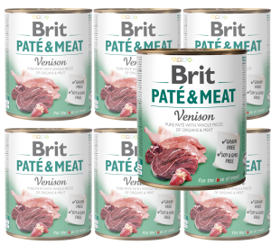 BRIT Pate & Meat Venison Dziczyzna 6x800g