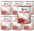 BRIT Pate & Meat Beef Wołowina 6x800g