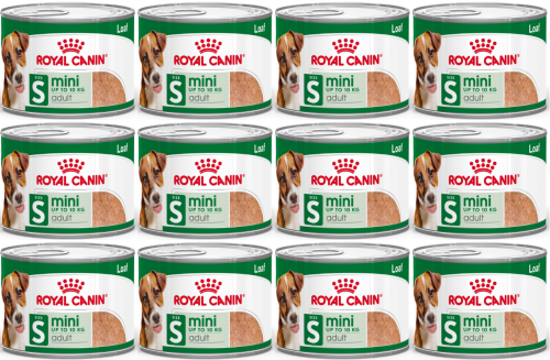 Royal Canin Mini Adult karma mokra pasztet 12x195g