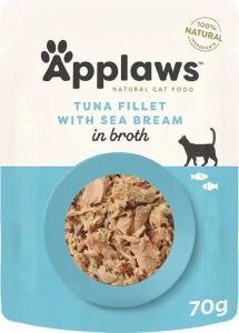 Applaws Cat Pouch Broth Adult Tuna Sea Bream 70g