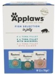 Applaws Cat Pouch Jelly Adult Multipack Fish 12x70g