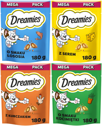 DREAMIES przysmak dla kota mix 4x180g
