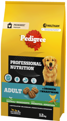 PEDIGREE Sucha karma Adult Rasy Duże Drób 12kg