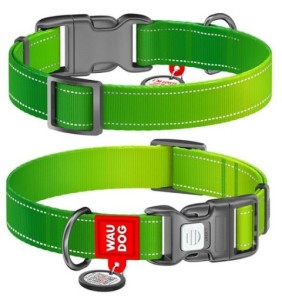 WAUDOG Obroża Mono QR Zielony S 15mm 25-35cm