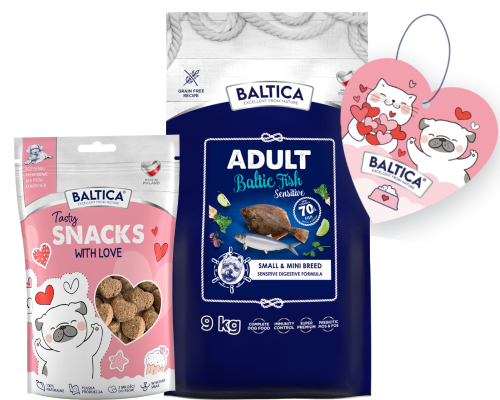 Baltica Baltic Fish Sensitive XS/S 9kg + Prezent