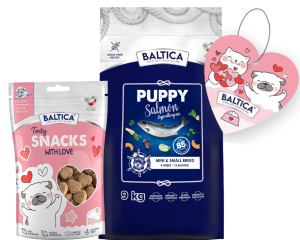 Baltica Puppy Salmon Hypoallergenic XS/S 9kg + Prezent