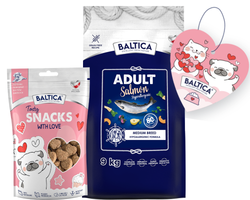 Baltica Salmon Hypoallergenic M/L 9kg + Prezent