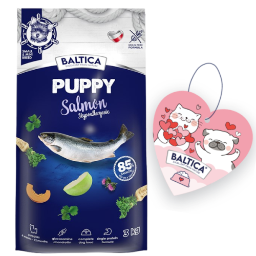 Baltica Puppy Salmon Hypoallergenic XS/S 3kg + Prezent