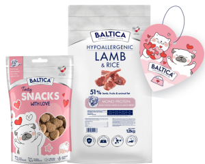 Baltica Monoprotein Adult Lamb Rice L/XL 12kg + Prezent
