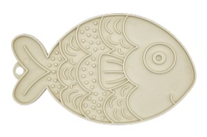 FIBOO Fishka Mata do Lizania 19x13cm Beżowa