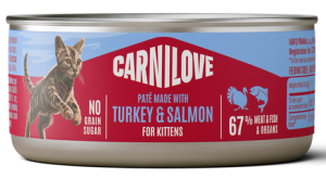 CARNILOVE Cat Kitten Turkey Salmon 100g