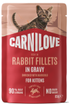 CARNILOVE Cat Kittens Pouch Gravy Rabbit 85g