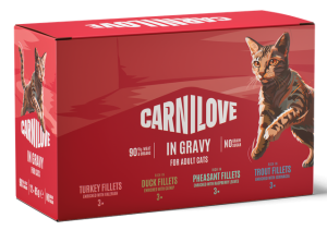 CARNILOVE Cat Pouch Gravy Multipack 12x85g