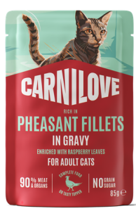CARNILOVE Cat Pouch Gravy Pheasant 85g