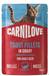 CARNILOVE Cat Pouch Gravy Trout 85g