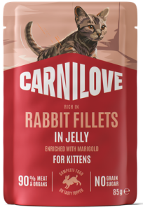 CARNILOVE Cat Pouch Jelly Rabbit 85g