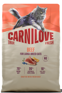 CARNILOVE Cat True Fresh Adult Large Beef 2kg