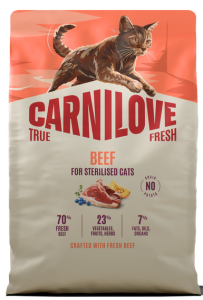 CARNILOVE Cat True Fresh Sterilised Beef 2kg
