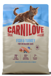 CARNILOVE Cat True Fresh Sterilised Fish Turkey 2kg