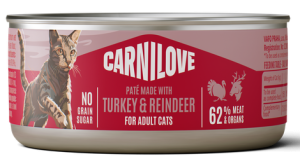CARNILOVE Cat Turkey Reindeer 100g