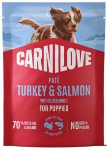 CARNILOVE Dog  Pouch Puppy Turkey Salmon 300g
