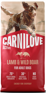 CARNILOVE Dog Active Adult Lamb Wild Boar 12kg
